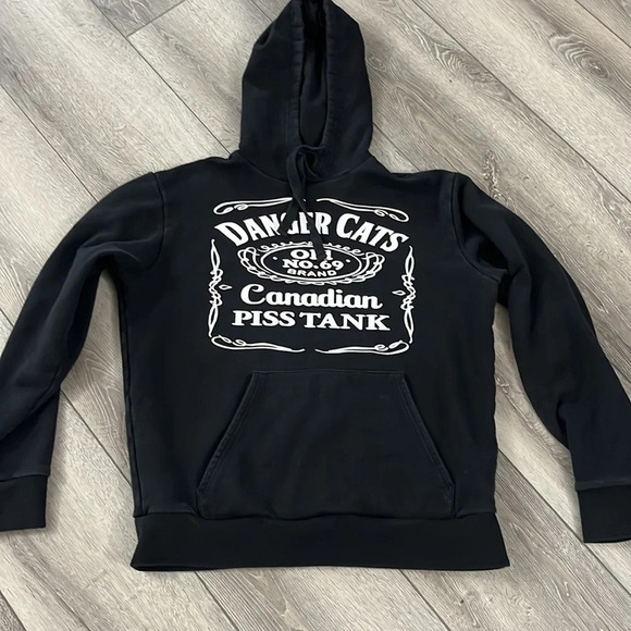 DANGER Cats hoodie size 2XL - Picture 3 of 7